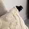 Deerlux 16" Cotton Throw Pillow Cover with White Tufted Stem Pattern and Black Tassel Corners with Filler QI004307.ST.K - alternate 3